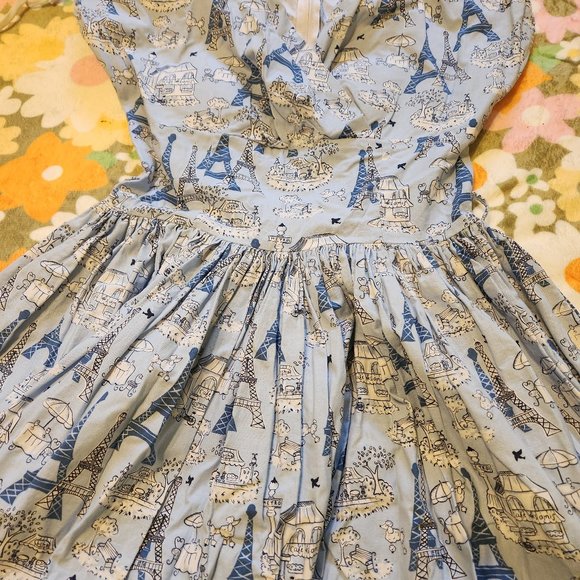 Bernie Dexter Blue Paris Dress - Picture 2 of 4